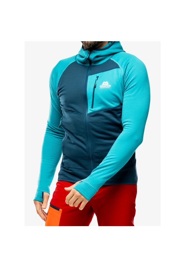 MOUNTAIN EQUIPMENT - Bluza rozpinana męska Mountain Equipment Eclipse Hooded Jacket. Kolor: zielony