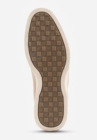 Born2be - Ciemnobeżowe Wsuwane Półbuty Mokasyny z Imitacji Zamszu Bagena. Okazja: na co dzień, na spotkanie biznesowe, do pracy. Zapięcie: bez zapięcia. Kolor: beżowy. Materiał: zamsz. Styl: casual, biznesowy, klasyczny #3