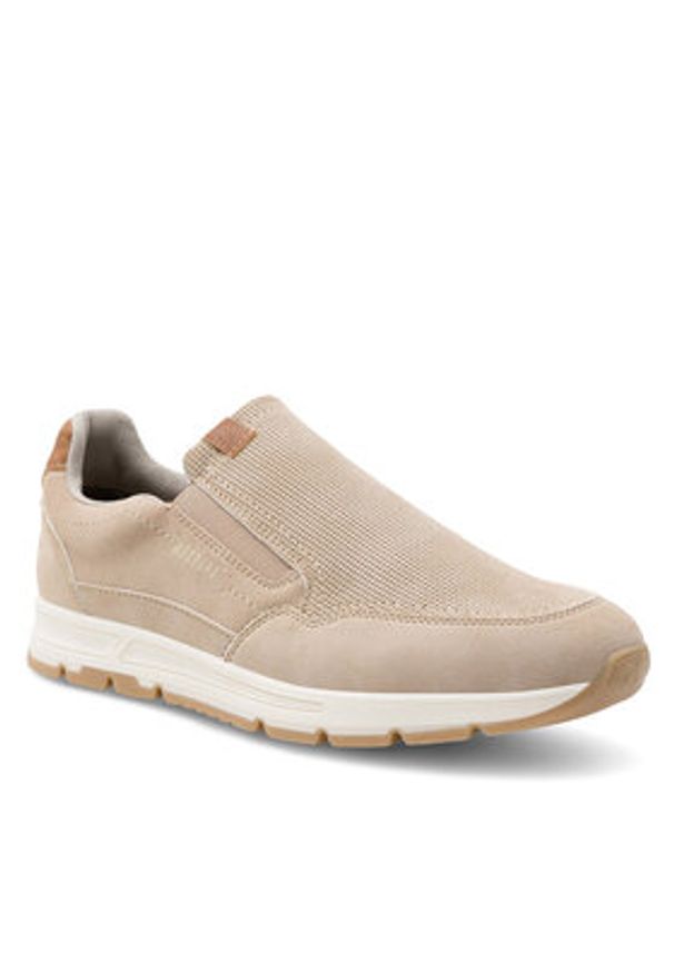 Mustang Sneakersy 4195-401 Beżowy. Kolor: beżowy. Materiał: skóra