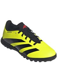 Adidas - Buty piłkarskie adidas Predator League L Tf Jr IG5444 żółte. Zapięcie: sznurówki. Kolor: żółty. Materiał: syntetyk, guma. Sport: piłka nożna