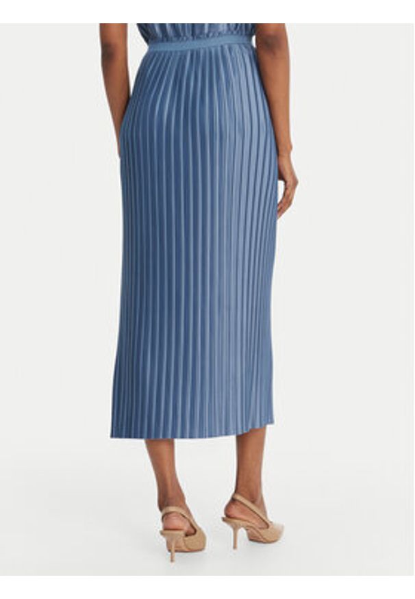 MAX&Co. Spódnica plisowana 2616771013200 Niebieski Regular Fit. Kolor: niebieski. Materiał: syntetyk