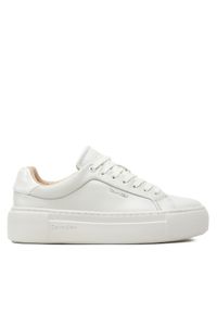 Calvin Klein Sneakersy Ff Cupsole Lace Up W/Ml Lth HW0HW02118 Biały. Kolor: biały