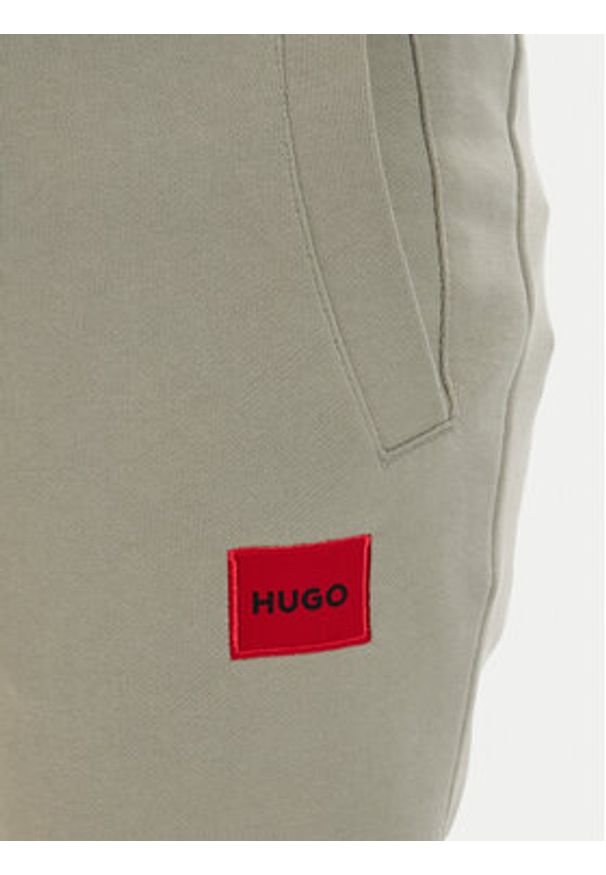 Hugo - HUGO Spodnie dresowe Doak212 50447963 Zielony jasny Regular Fit. Kolor: zielony. Materiał: bawełna