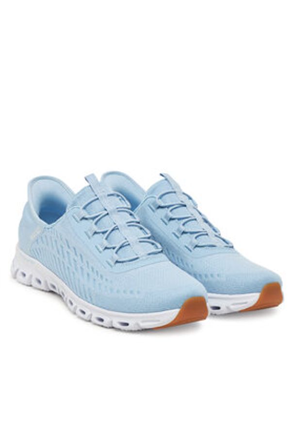 skechers - Skechers Sneakersy Glide-Step-Tranquility 104574/LTBL Błękitny. Kolor: niebieski. Materiał: materiał