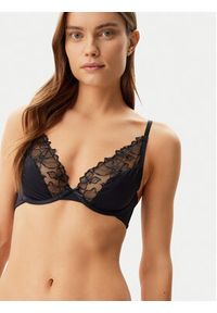Hunkemöller Biustonosz z fiszbiną Jemima 301078 Czarny. Kolor: czarny. Materiał: syntetyk