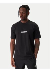 Adidas - adidas T-Shirt Essentials Linear JE8993 Czarny Regular Fit. Kolor: czarny. Materiał: bawełna #1