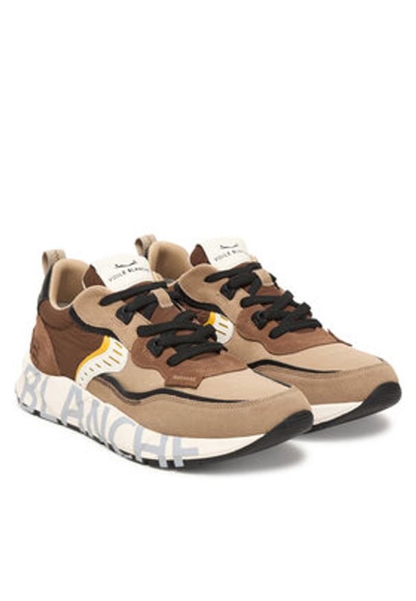 Voile Blanche Sneakersy Club01. 2017465-14 Brązowy. Kolor: brązowy. Materiał: skóra, zamsz