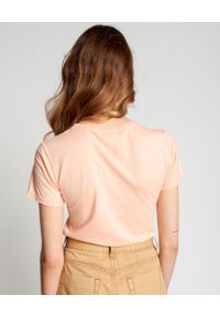 ONETEASPOON - Damski t-shirt nude Bower Bird. Kolor: beżowy. Wzór: nadruk
