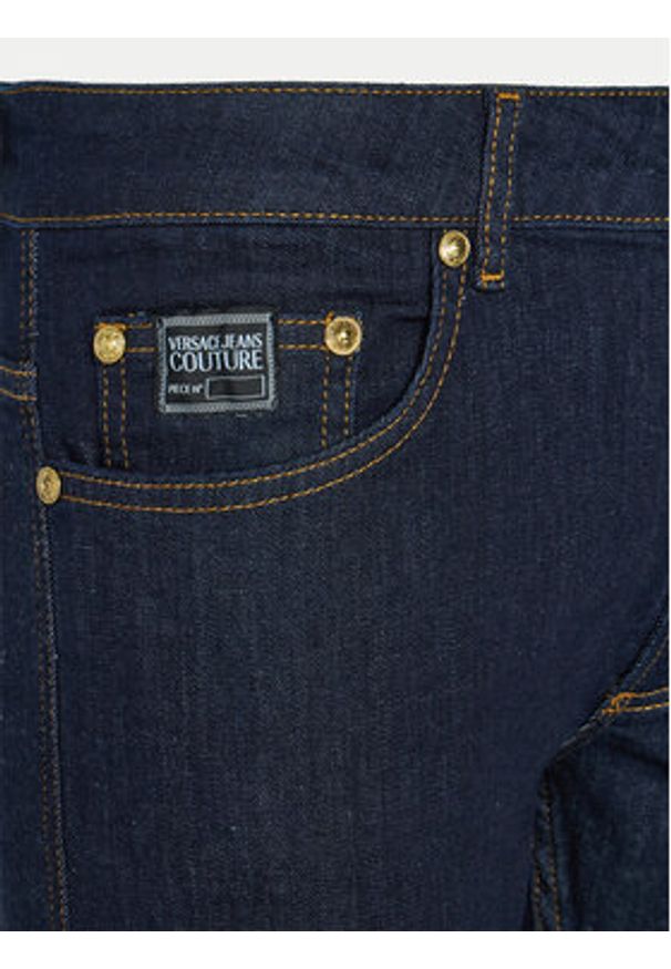Versace Jeans Couture Jeansy 78GAB5D0 Granatowy Slim Fit. Kolor: niebieski