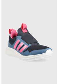 adidas Performance buty dziecięce kolor fioletowy. Nosek buta: okrągły. Kolor: fioletowy. Materiał: materiał #3