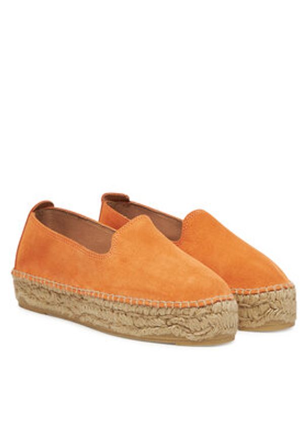 Manebi Espadryle R 7.8 D0 Pomarańczowy. Kolor: pomarańczowy. Materiał: skóra, zamsz