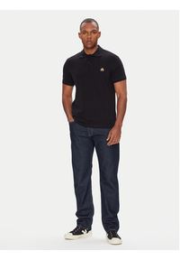 Moose Knuckles Polo Everett M34MT712G Czarny Regular Fit. Typ kołnierza: polo. Kolor: czarny. Materiał: bawełna #5