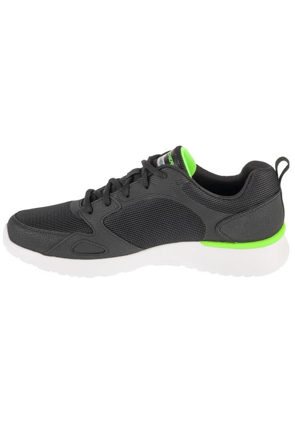 skechers - Buty sportowe Sneakersy męskie, Skech-Air Dynamight. Kolor: czarny. Sport: turystyka piesza