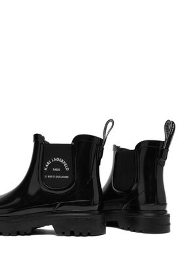 Karl Lagerfeld - KARL LAGERFELD Kalosze KL47140 Czarny. Kolor: czarny. Materiał: syntetyk