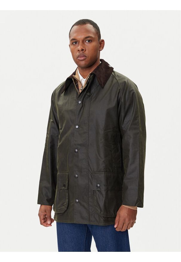 Barbour Kurtka przejściowa MWX0017OL99 Zielony Regular Fit. Kolor: zielony. Materiał: bawełna