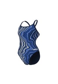 Damski kostium kąpielowy 1-częściowy Arena Marbled. Kolor: niebieski #1