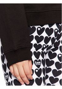 Love Moschino - LOVE MOSCHINO Bluza W630657E 2246 Czarny Relaxed Fit. Kolor: czarny. Materiał: bawełna #5