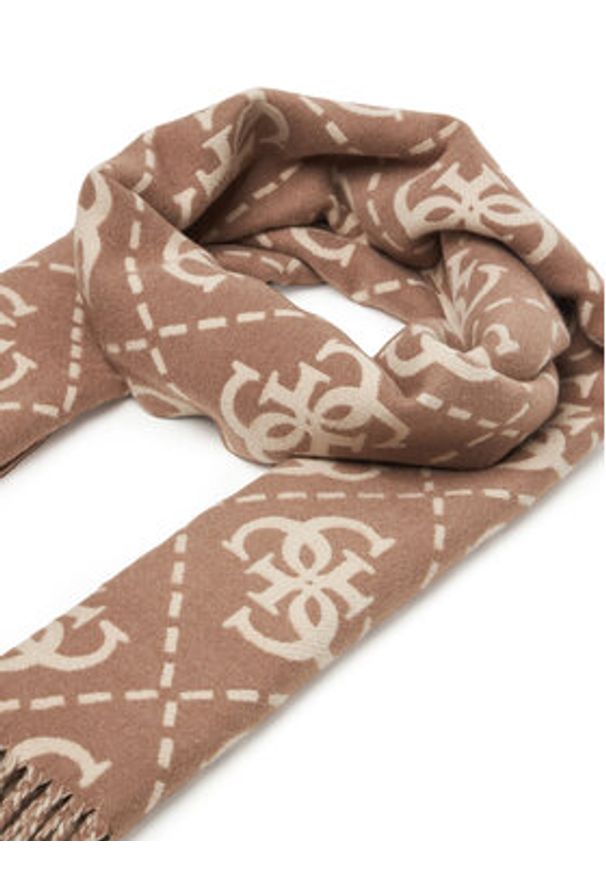 Guess Szalik W5BZ33 Z4210 Beżowy. Kolor: beżowy. Materiał: poliester, materiał