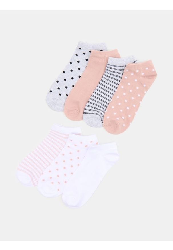 Sinsay - Krótkie skarpetki 7 pack - wielobarwny
