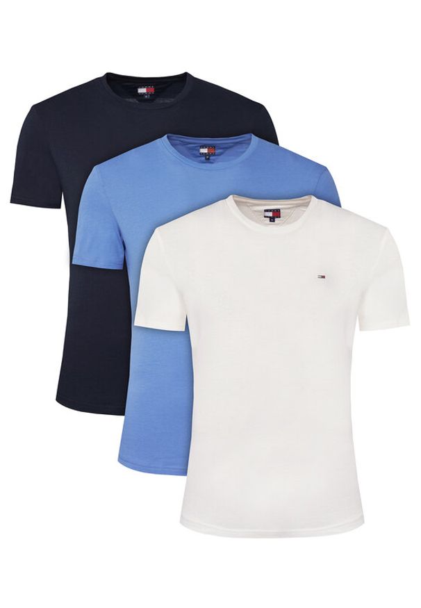 Tommy Jeans Komplet t-shirtów DM0DM21579 Kolorowy Slim Fit. Materiał: bawełna. Wzór: kolorowy