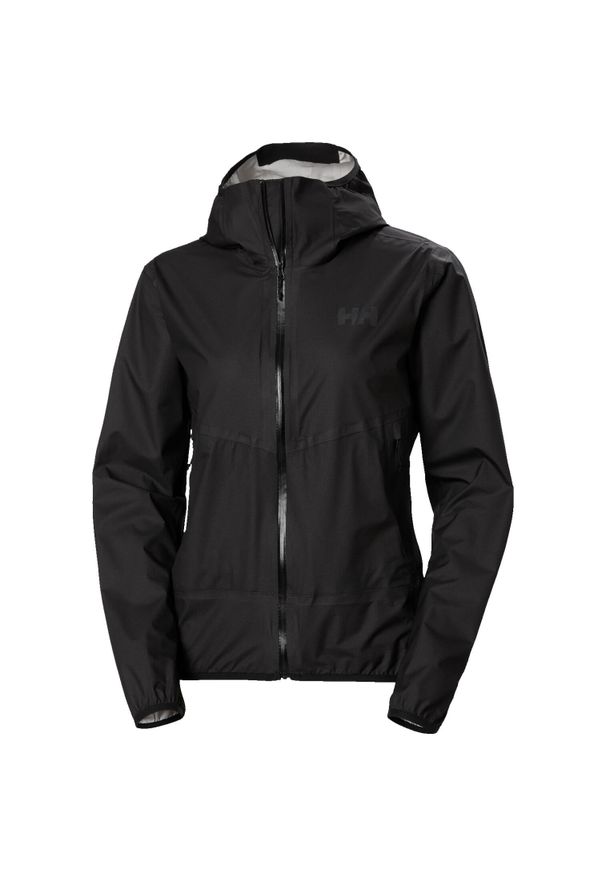 Damska wodoodporna kurtka z kapturem Helly Hansen Verglas 2.5L Fastpack. Typ kołnierza: kaptur. Kolor: czarny