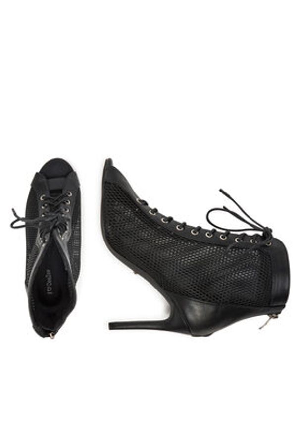 DeeZee Botki HY8372-3 Czarny. Kolor: czarny. Materiał: skóra