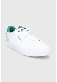 Pepe Jeans buty Kenton kolor biały. Zapięcie: sznurówki. Kolor: biały. Materiał: guma #2