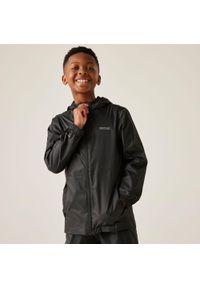 Regatta - Kurtka trekkingowa dziecięca Pack It Jacket III kieszonkowa. Kolor: czarny. Styl: sportowy. Sport: turystyka piesza #1