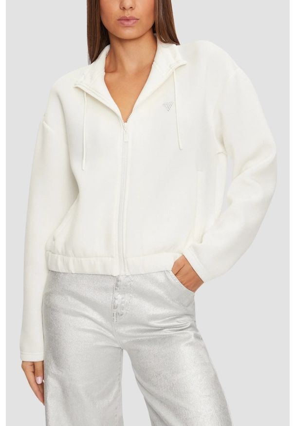 Guess - GUESS Beżowa bluza damska Cecilia, Rozmiar XS. Kolor: beżowy