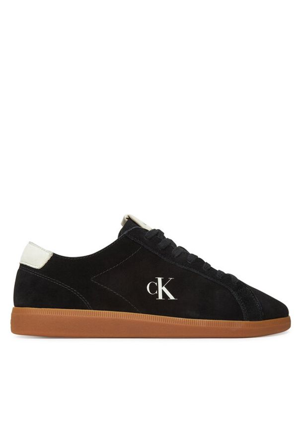 Calvin Klein Jeans Sneakersy Low Profile Cupsole Su YM0YM01321 Czarny. Kolor: czarny. Materiał: zamsz, skóra