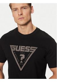 Guess T-Shirt Z5RI03 I3Z14 Czarny Regular Fit. Kolor: czarny. Materiał: bawełna