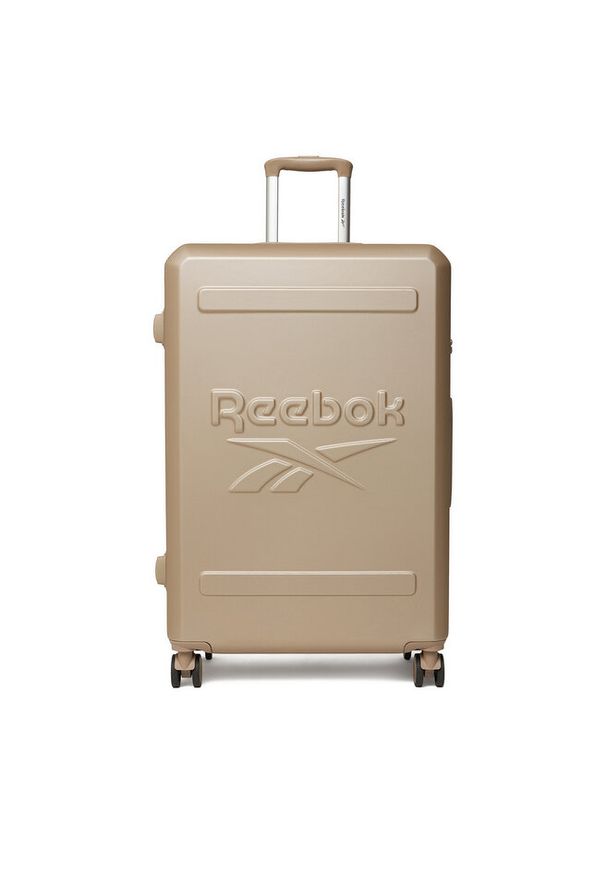 Walizka duża Reebok. Kolor: beżowy