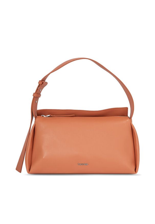 Calvin Klein Torebka Elevated Soft Shoulder Bag Sm K60K610756 Brązowy. Kolor: brązowy