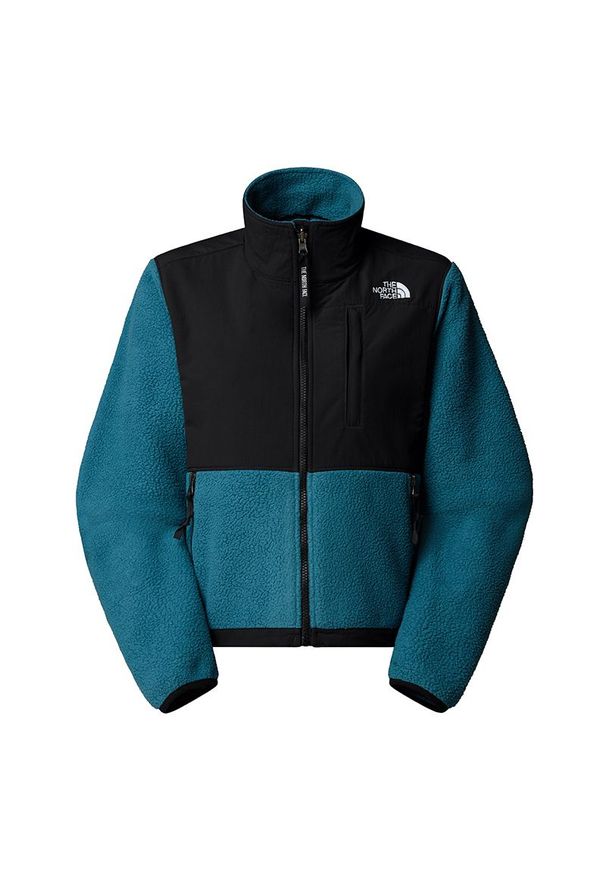Kurtka damska The North Face Retro Denali 0A88YRBQ51 - niebiesko-czarna. Okazja: na co dzień. Kolor: czarny, niebieski, wielokolorowy. Materiał: poliester, polar. Styl: retro
