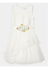 Abel & Lula Sukienka elegancka 5035 Biały Regular Fit. Kolor: biały. Materiał: syntetyk. Styl: elegancki #3