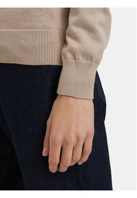 Beverly Hills Polo Club Sweter P-SS26W-M536563 Beżowy Regular Fit. Typ kołnierza: polo. Kolor: beżowy. Materiał: bawełna #5