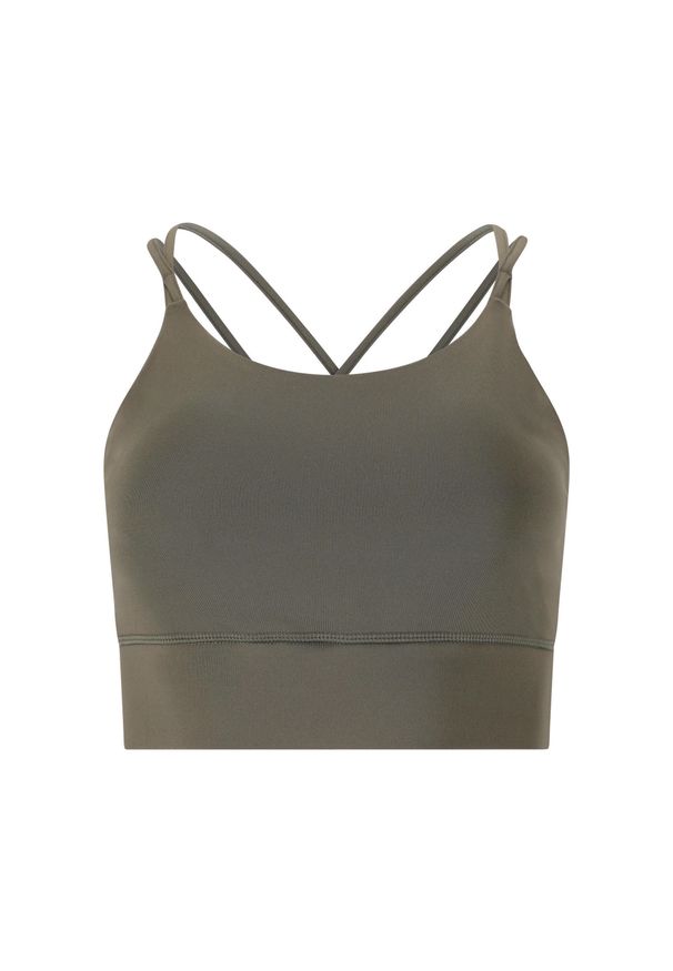 ENDURANCE - Biustonosz dla kobiet Athlecia Elli. Kolor: szary. Sport: fitness