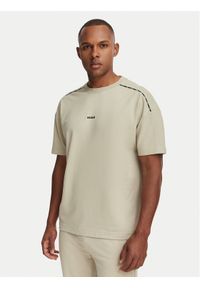 Hugo - HUGO T-Shirt Noah 50566159 Beżowy Regular Fit. Kolor: beżowy. Materiał: lyocell #1