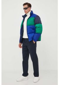 Armani Exchange spodnie męskie kolor granatowy proste. Kolor: niebieski. Materiał: tkanina, bawełna #2