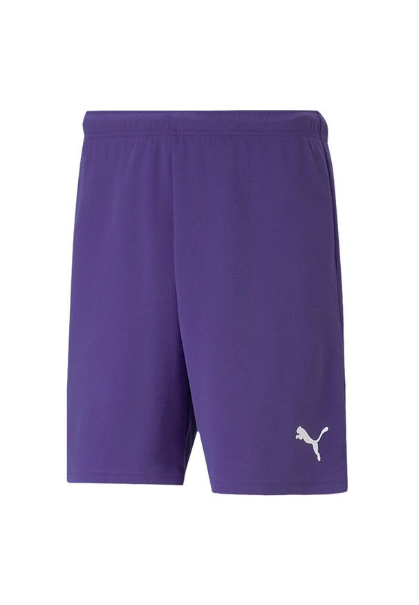 Puma - Męskie Spodenki Dresowe TeamRISE. Kolor: fioletowy. Materiał: dresówka