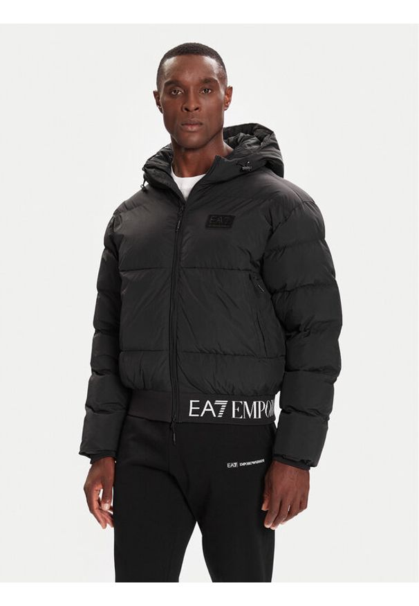EA7 Emporio Armani Kurtka zimowa 7M000710 AF15951 UC001 Czarny Regular Fit. Kolor: czarny. Materiał: syntetyk. Sezon: zima