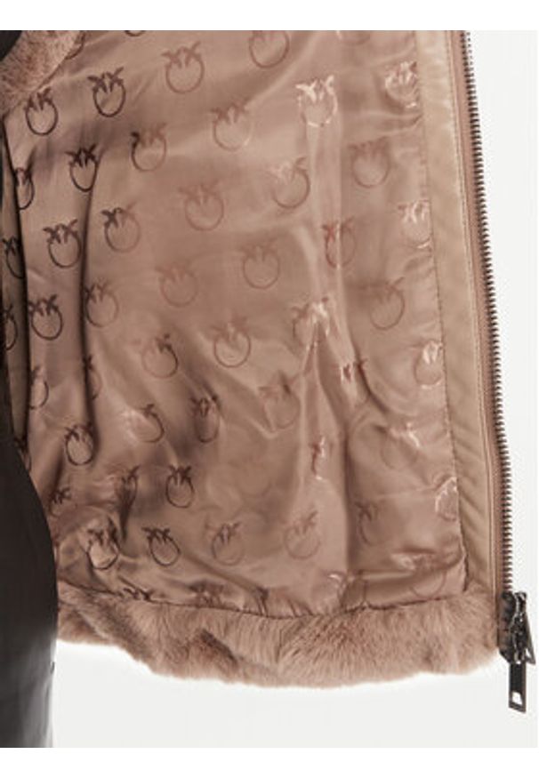 Pinko - PINKO Bezrękawnik Deyn Gilet 105107 A2WN D01 Beżowy Regular Fit. Kolor: beżowy. Materiał: syntetyk. Długość rękawa: bez rękawów