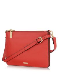 Ochnik - Torebka damska. Kolor: czerwony. Materiał: skórzane. Styl: retro #4