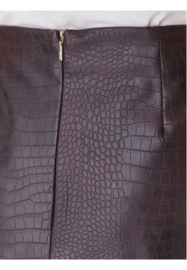JOOP! Spódnica z imitacji skóry 58 253S58Saron 30048904 Brązowy Regular Fit. Kolor: brązowy. Materiał: skóra