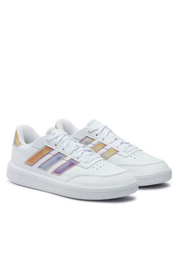 Adidas - adidas Sneakersy Courtblock IG6884 Biały. Kolor: biały. Materiał: skóra