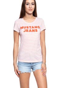 Mustang - MUSTANG T SHIRT DAMSKI Alexia C Print 1009881 11811. Wzór: nadruk #7