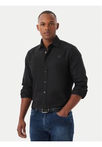 Karl Lagerfeld - KARL LAGERFELD Koszula 605192 561784 Czarny Modern Fit. Typ kołnierza: dekolt w karo. Kolor: czarny. Materiał: bawełna #1