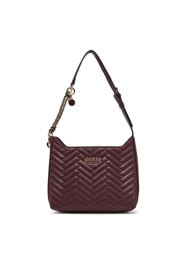 Guess Torebka HWQG95 08180 Bordowy. Kolor: czerwony. Materiał: skórzane
