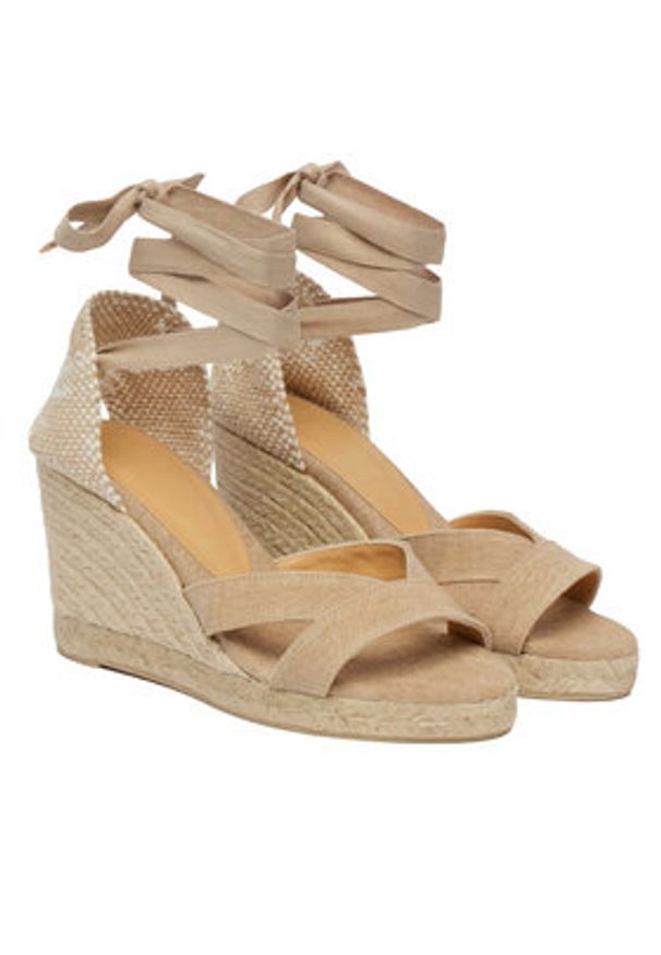 Castañer Espadryle Bailey 25633 Beżowy. Kolor: beżowy. Materiał: materiał