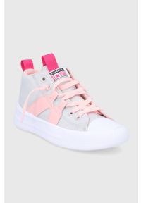 Converse trampki dziecięce kolor szary. Nosek buta: okrągły. Zapięcie: sznurówki. Kolor: szary. Materiał: guma #2